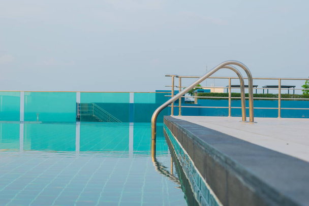 Swimming pool with stair - Photo, Image