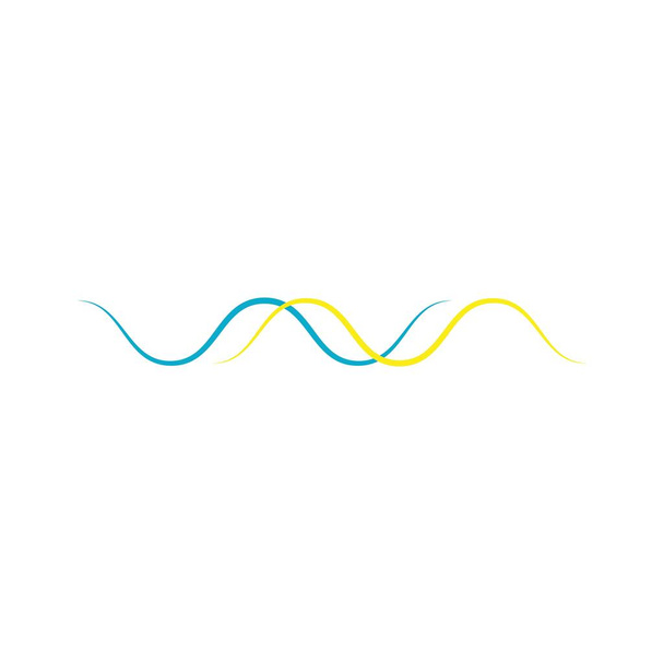 Modèle vectoriel de logo de musique d'onde sonore - Vecteur, image