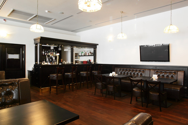beautiful interior of modern restaurant - Фото, зображення