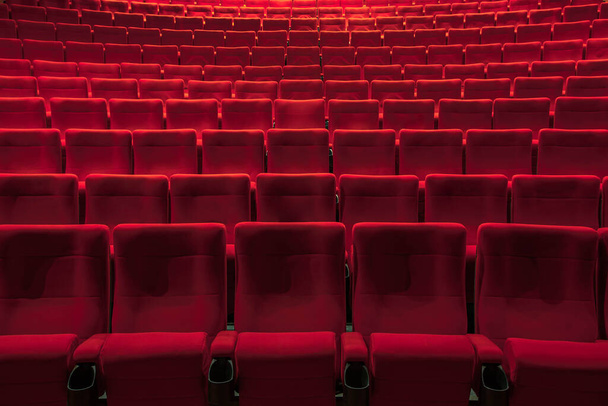 абсолютно пустой кинотеатр без посетителей
 - Фото, изображение
