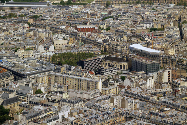 Letecký pohled na Paříž z Montparnasse Tower - Fotografie, Obrázek