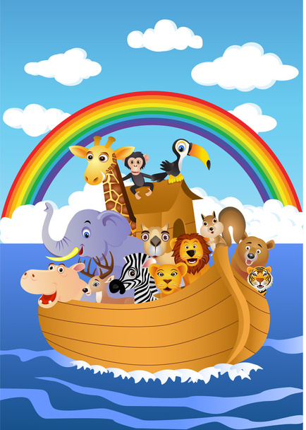 Noé arca
 - Vector, imagen