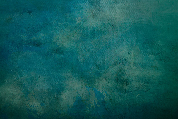 Blue abstract canvas background or texture  - Φωτογραφία, εικόνα