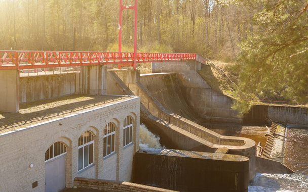 Small hydroelectric power station in Estonia. - Photo, Image