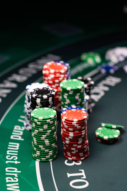 A Casino Black Jack table  - Photo, image