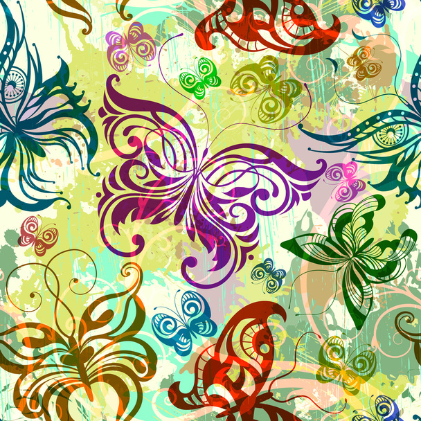 Butterfly seamless pattern. EPS 10 - Vector, afbeelding