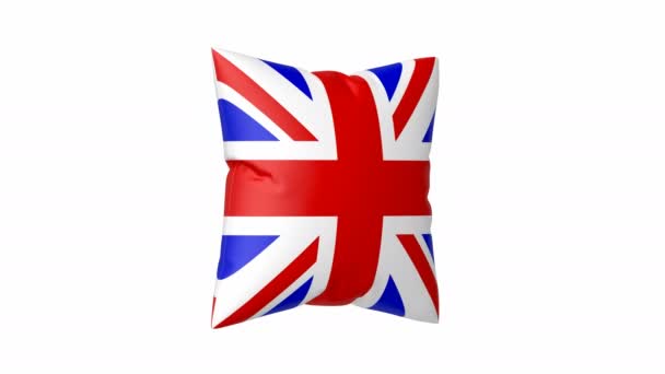 英国の旗で枕を回します - 映像、動画