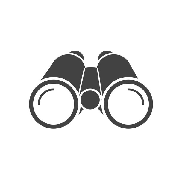 Binoculars vector icon on white isolated background. Layers grouped for easy editing illustration. For your design. - Vector, Image