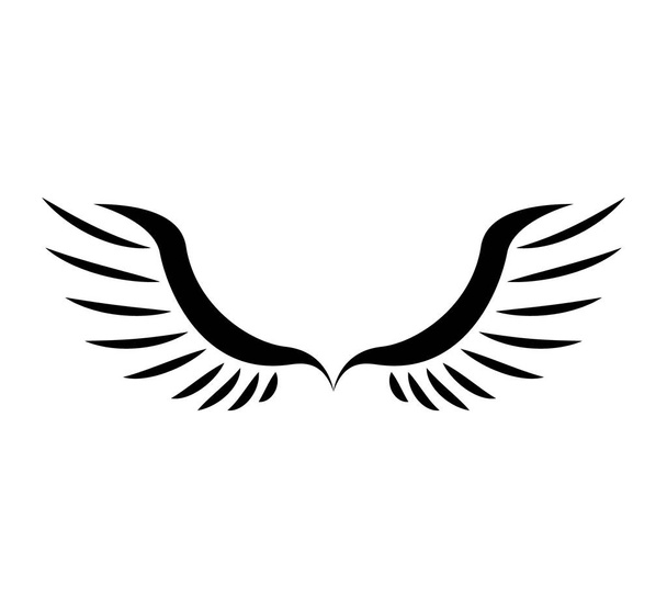 anioł skrzydła ikona izolowane - Wektor, obraz