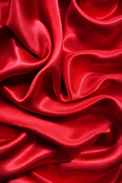 Smooth elegant red silk - Photo, image