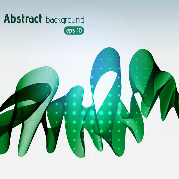 Abstract green template vector background. Vector illustration. - Vector, Image