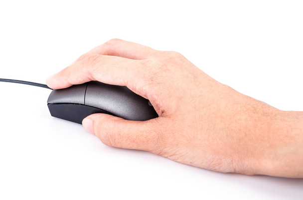 χέρι με ποντίκι υπολογιστή - Φωτογραφία, εικόνα
