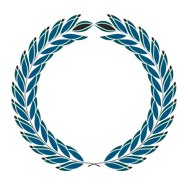 coroa de louro ícone, design spotrs - ilustração original Preto
 - Foto, Imagem
