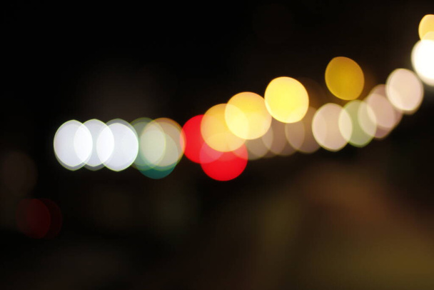 Városi fények bokeh hatással - Fotó, kép