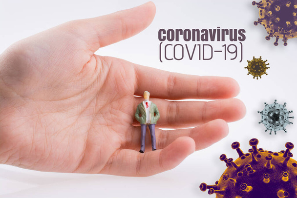 COVID-19 Corona virüsü küresel salgın hastalığını durdurun - Fotoğraf, Görsel