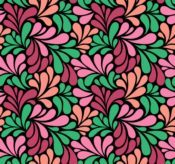 Patrón sin costura vectorial con gotas multicolores. Fondo floral abstracto colorido. EPS 10
 - Vector, imagen