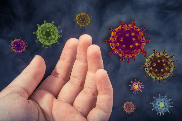 Parar COVID-19 Vírus da Corona surto global pandemia doença - Foto, Imagem