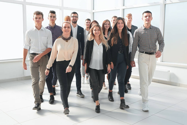 group of ambitious young people enter a new office - Foto, Imagem