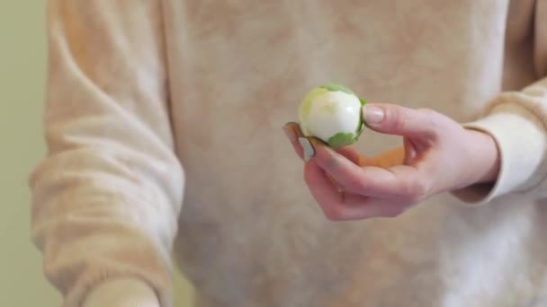 Little Girl Paint Eggs - Materiaali, video