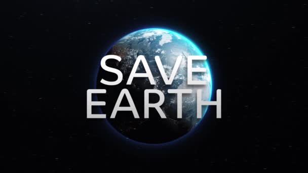 A chamada para salvar a Terra. Movimento ecológico contra as alterações climáticas. Planeta Terra
 - Filmagem, Vídeo