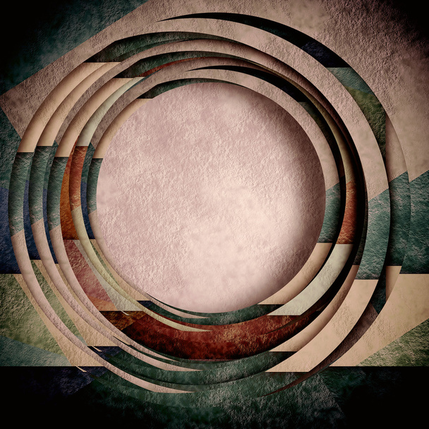 Círculo fundo geométrico, espaço de cópia
 - Foto, Imagem