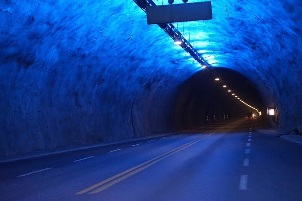 Tunnel in Laerdal, Norway - Photo, Image