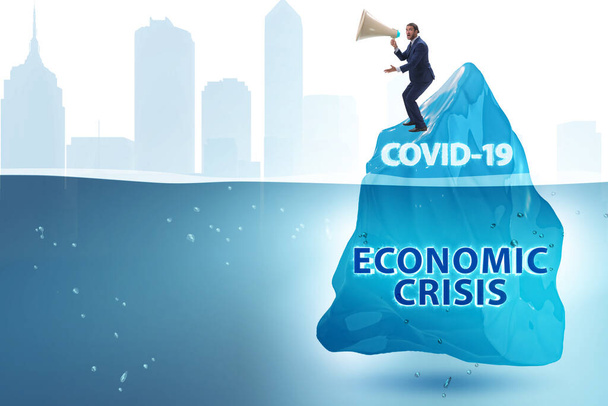 Concepto de crisis económica en coronavirus covid-19
 - Foto, Imagen