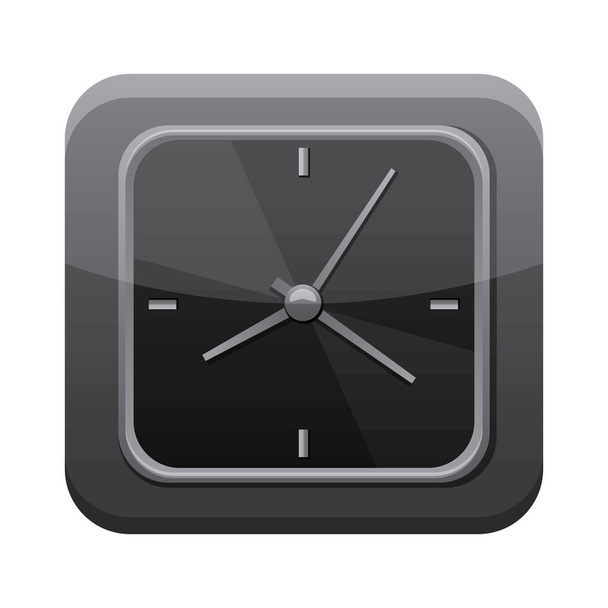 relógio app botão menu ícone isolado
 - Vetor, Imagem