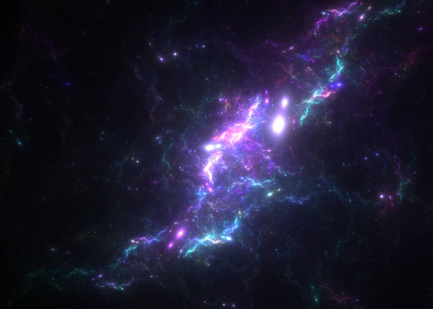 Fractal Universe Nebulosity - Fractal Φόντο - Φωτογραφία, εικόνα