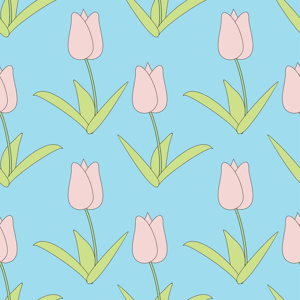 Seamless Floral Pattern background - Вектор, зображення