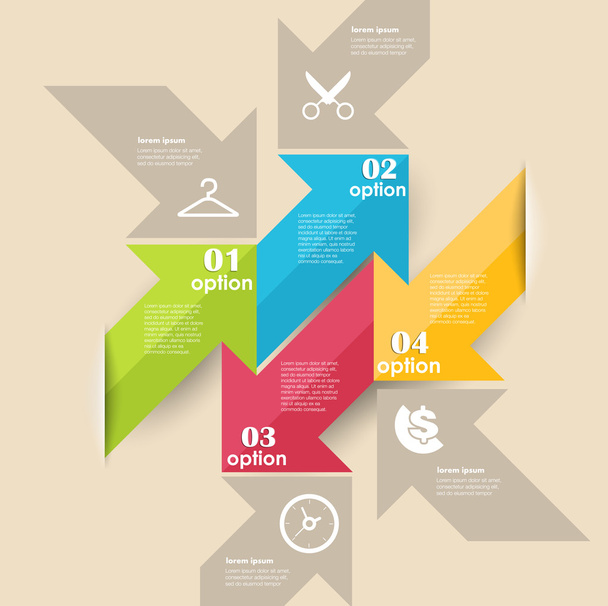 Conceptual vector Design template. infographics element - ベクター画像
