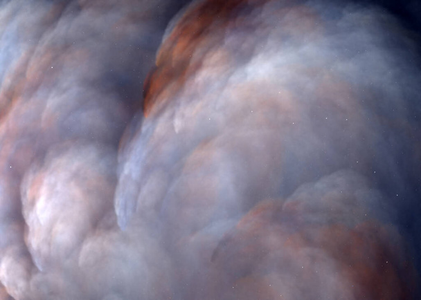 Nuvens de Cúmulo Fractal - Fundo Fractal
 - Foto, Imagem
