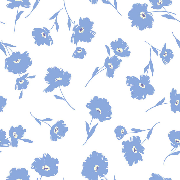 Seamless pattern material of an abstract flower,I designed a flower abstractly, - Vektor, obrázek