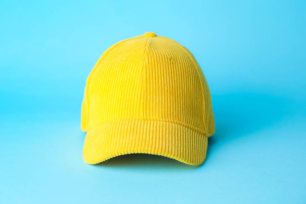 Blank cap on color background - Photo, Image
