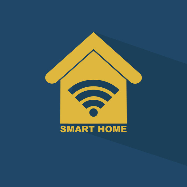 Εικονίδιο Smart Home. Αρχική έννοια αυτοματισμού, το μέλλον - Φωτογραφία, εικόνα