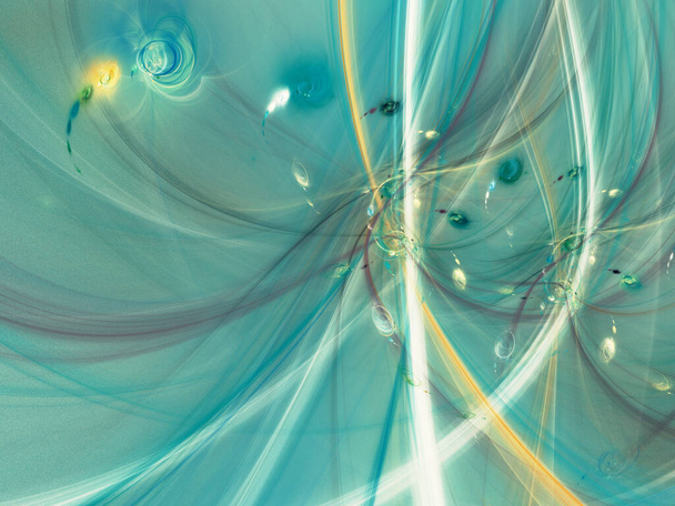 niebieski abstrakcyjny fraktalne tło 3d renderowania - Zdjęcie, obraz