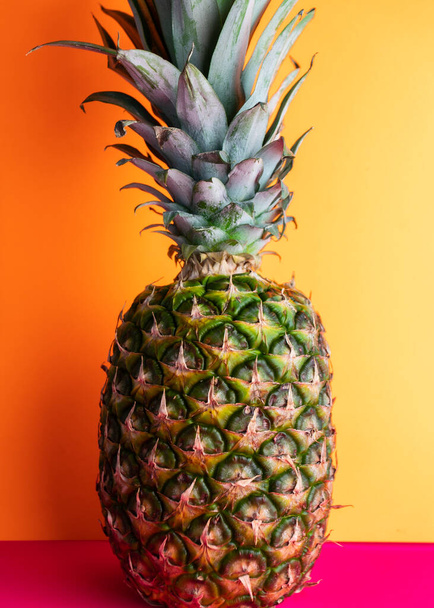 fruit pineapple orange background summery concept - Φωτογραφία, εικόνα