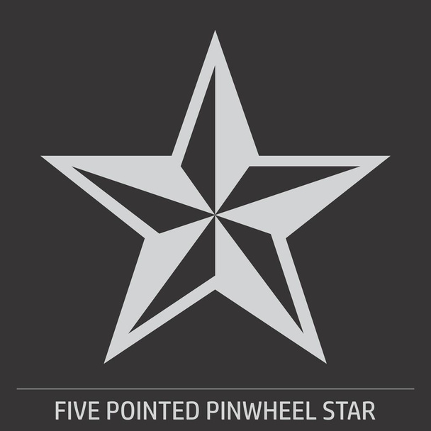 Icône étoile à cinq roues dentées sur fond gris avec étiquette
 - Vecteur, image