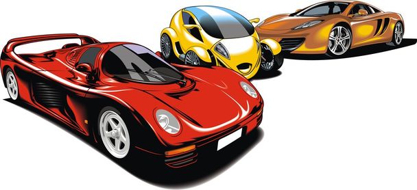 mi diseño original de coches deportivos
 - Vector, Imagen