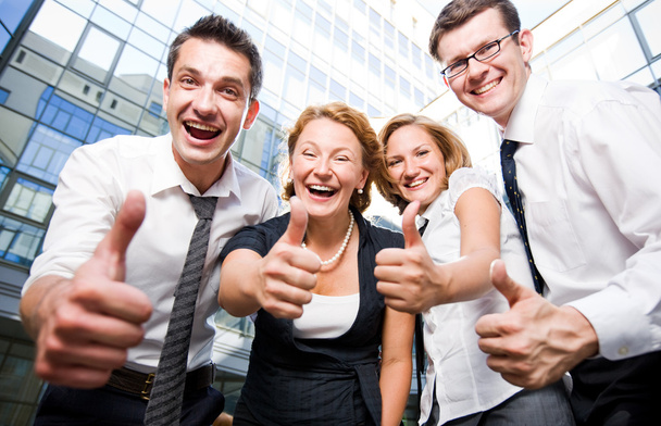 Happy office workers - Foto, Bild
