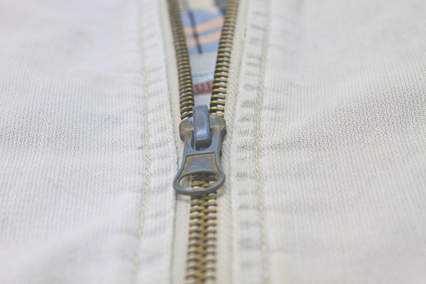 Close up old zipper - Photo, Image