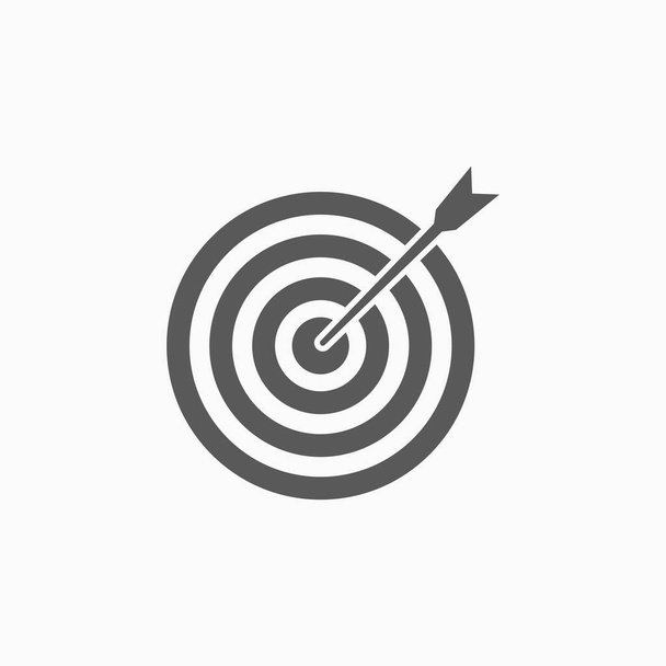 icono de destino, vector objetivo, ilustración de flecha
 - Vector, imagen