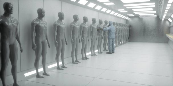 3D рендеринг. Клонування гуманоїдних фігур
 - Фото, зображення