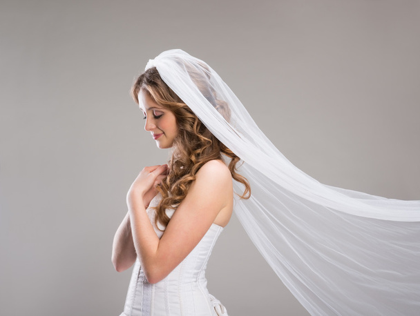 Beautiful Bride with veil - Fotó, kép