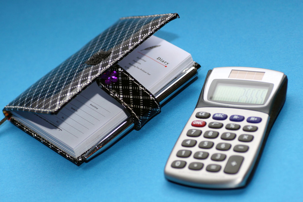 Diary and calculator - Photo, Image