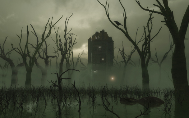 Haunted Tower in the Swamp - Photo, Image