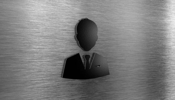 Illustration 3D icône homme d'affaires. Concept d'entreprise
. - Photo, image