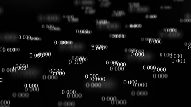 Digitale achtergrondmatrix. Binaire code. Programmeren. Webontwikkelaar. Digitaal codenummer - Foto, afbeelding