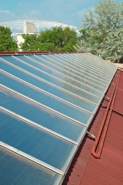 solární systém na střeše - Fotografie, Obrázek
