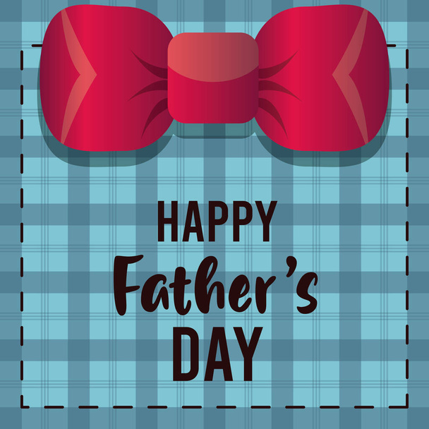 boldog apák napi kártya csokornyakkendővel - Vektor, kép